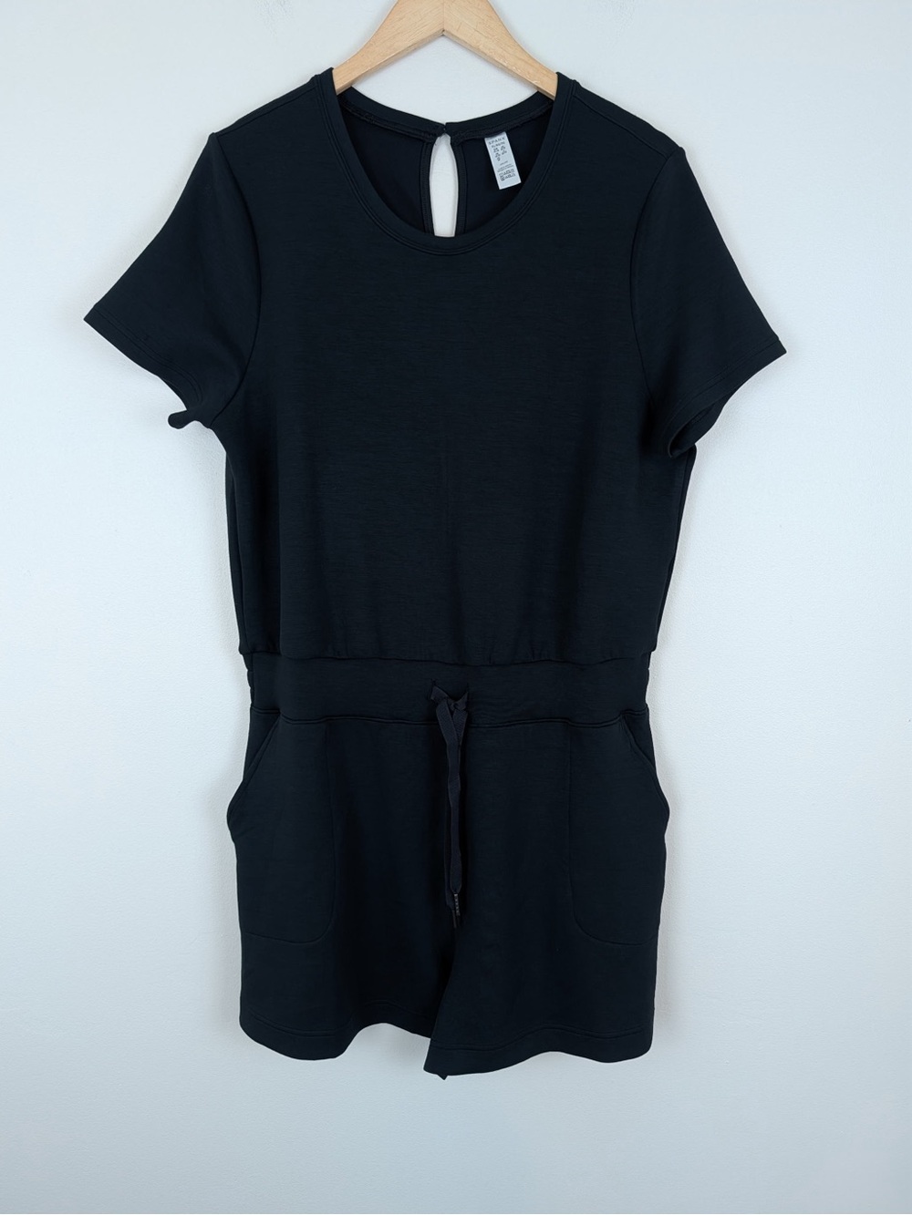 SPANX AirLuxe Romper Shorts in Very Black